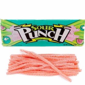 Sour Punch Straws Watermelon King Size - 24ct