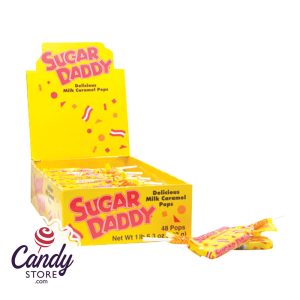 Sugar Daddy Mini Caramel Pops - 48ct