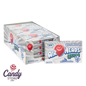 Sugar Free Airheads Gum White Mystery 1.19oz - 12ct