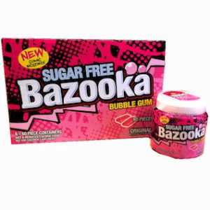 Sugar Free Bazooka Gum Cups - 6ct