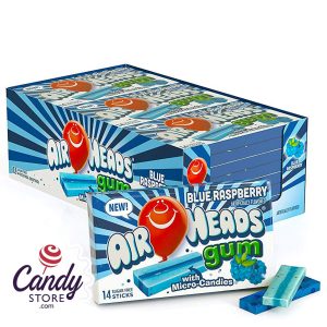 Sugar Free Blue Raspberry Airheads Gum 14-Piece 1.19oz - 12ct