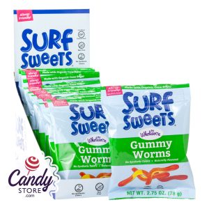 Surf Sweets Gummy Worms 2.75oz Bag - 12ct