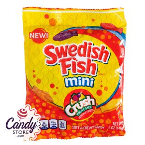 Swedish Fish Crush Fruit Mix Peg Bags 5oz - 12ct