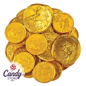 Thompson Milk Chocolate Foiled Gold Coins - 10lb