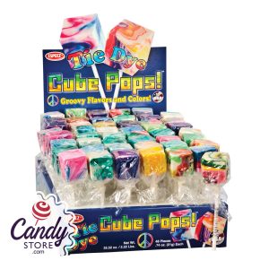 Tie Dye Cube Pops - 48ct