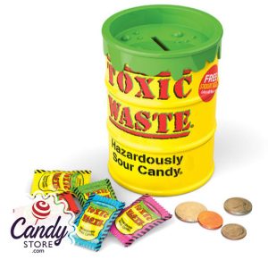Toxic Waste Sour Candy Bank - 12ct