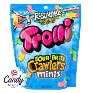 Trolli Sour Brite Crawlers Minis 9oz Pouch - 6ct