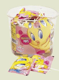Tweety Rainbow Pops Tub - 48ct