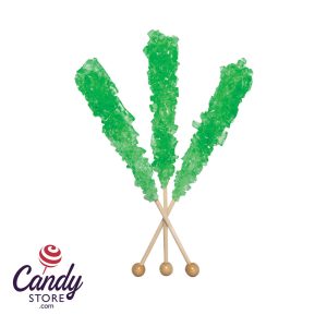Unwrapped Lime Rock Candy 6 1/2 Inch Stick Dryden & Palmer - 120ct
