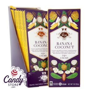 Super Dark Coconut & Banana Vosges Bars- 12ct