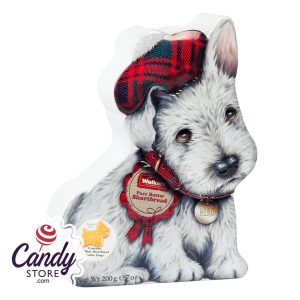 Walkers White Scottie Dog 7oz Tin - 12ct