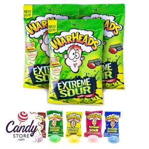 Warheads Extreme Sour Hard Candy Bags - 12ct