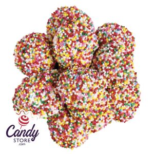 White Nonpareils Rainbow Sprinkles - 6lb Bulk