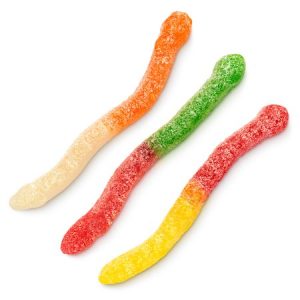 Wild Things Sour 4" Gummy Worms Candy - 4.5lb