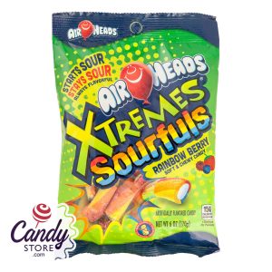 Xtremes Sourfuls Rainbow Berry Airheads Bites 6oz Peg Bag - 12ct