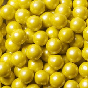 Yellow Pearl Sixlets Candy - 12lb