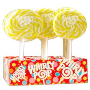 Yellow Whirly Pops - 24ct Displays