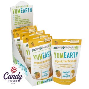 Yumearth Cheeky Lemon Drops 3.3oz Peg Bags - 6ct