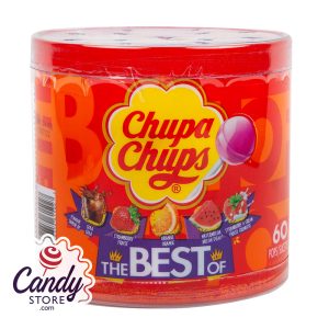 Chupa Chups "Best Of" Assorted Lollipops - 60ct Tub