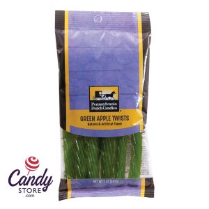 Licorice Twists Sour Apple Candy - 12ct Peg Bags