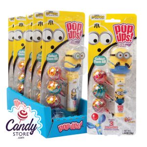 Minions Blister Pack Pop-Ups Lollipop Protector Dispenser - 6ct