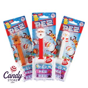 Pez Christmas Assortment Blister Pack - 12ct