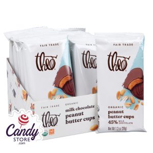 Theo Milk Chocolate Peanut Butter Cups - 12ct